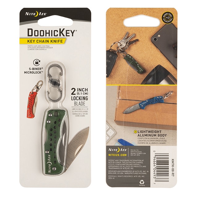 Nite Ize DoohicKey брелок-ніж для ключів - Olive 