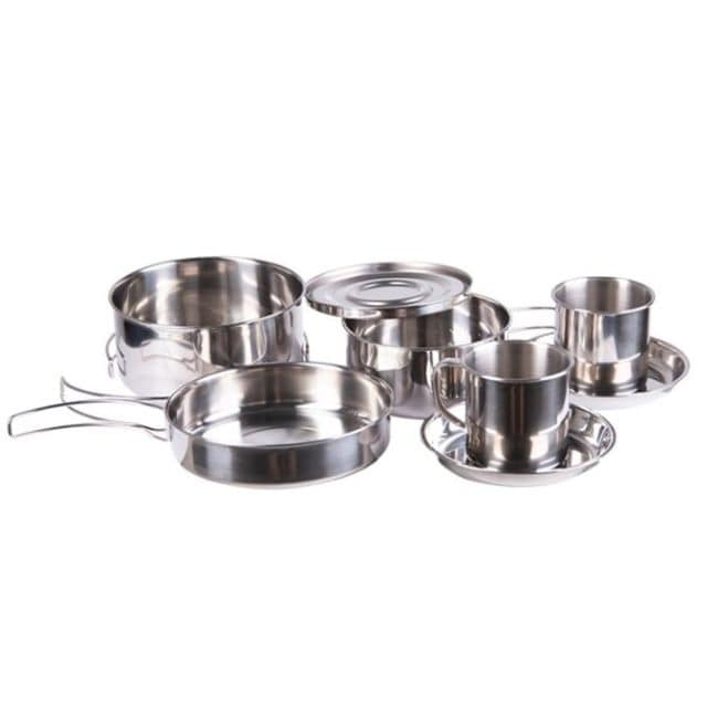 Набір посуду Mil-Tec Stainless Steel Cook Set - 8 елементів