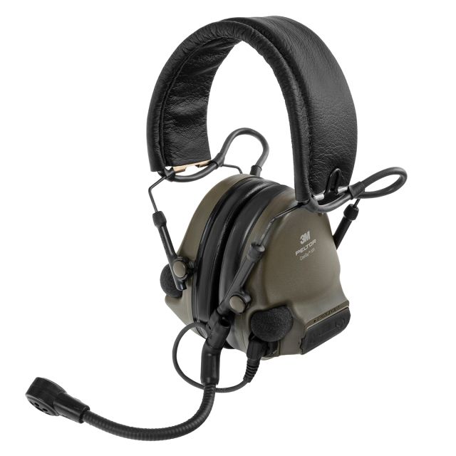 Ochronniki słuchu aktywne 3M Peltor ComTac XPI z mikrofonem gęsia szyja - Green