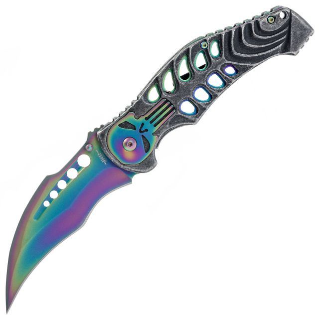 Nóż składany Joker Spring Assisted Rainbow