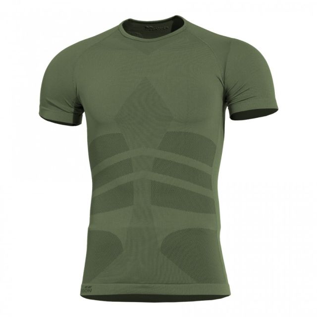 Koszulka termoaktywna Pentagon Plexis Short Sleeve - Camo Green