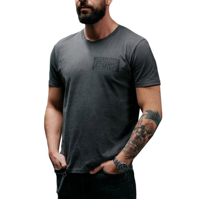 Koszulka T-shirt Military Gym Wear Identity Tee - Washed Grey