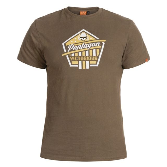 Koszulka T-Shirt Pentagon "Victorious" - Terra Brown