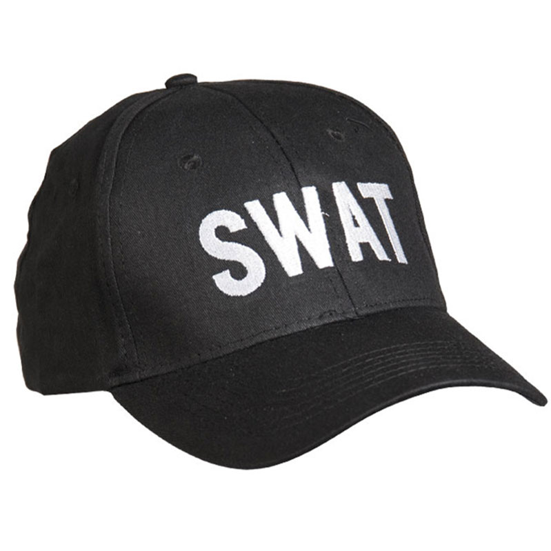 Czapka z daszkiem Mil-Tec Baseball Cap SWAT - Black