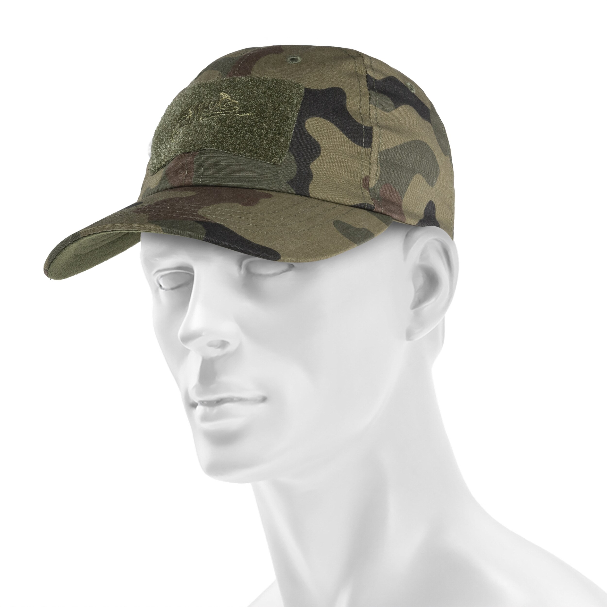 Czapka z daszkiem plus velcro Helikon PolyCotton Rip-Stop - PL Woodland wz.93