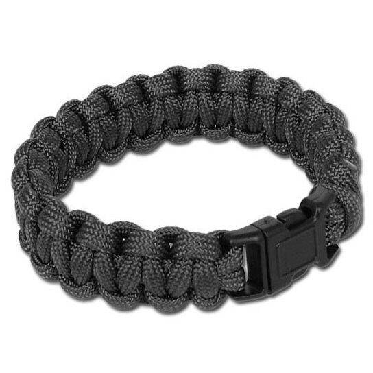 Браслет Paracord Mil-Tec пряжка - Black