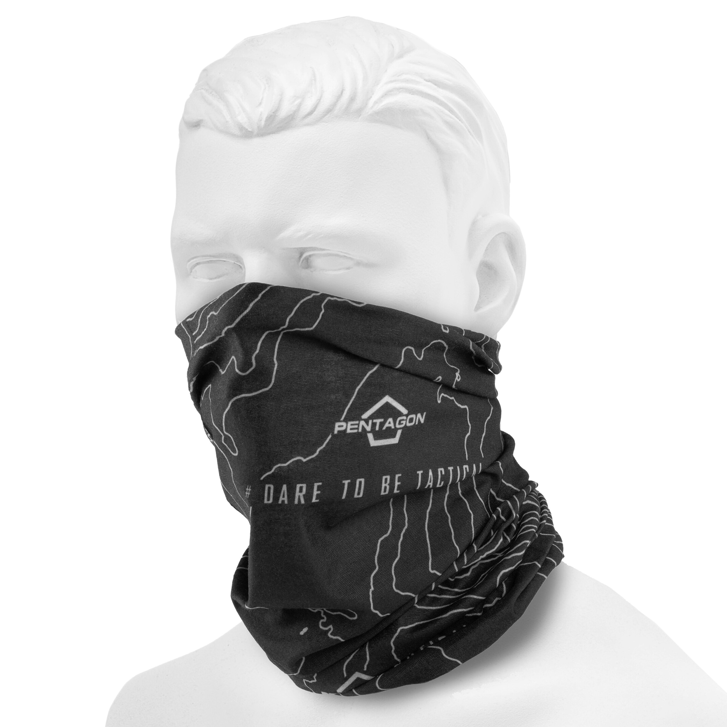 Бафф Pentagon Skiron Topographic Map Black