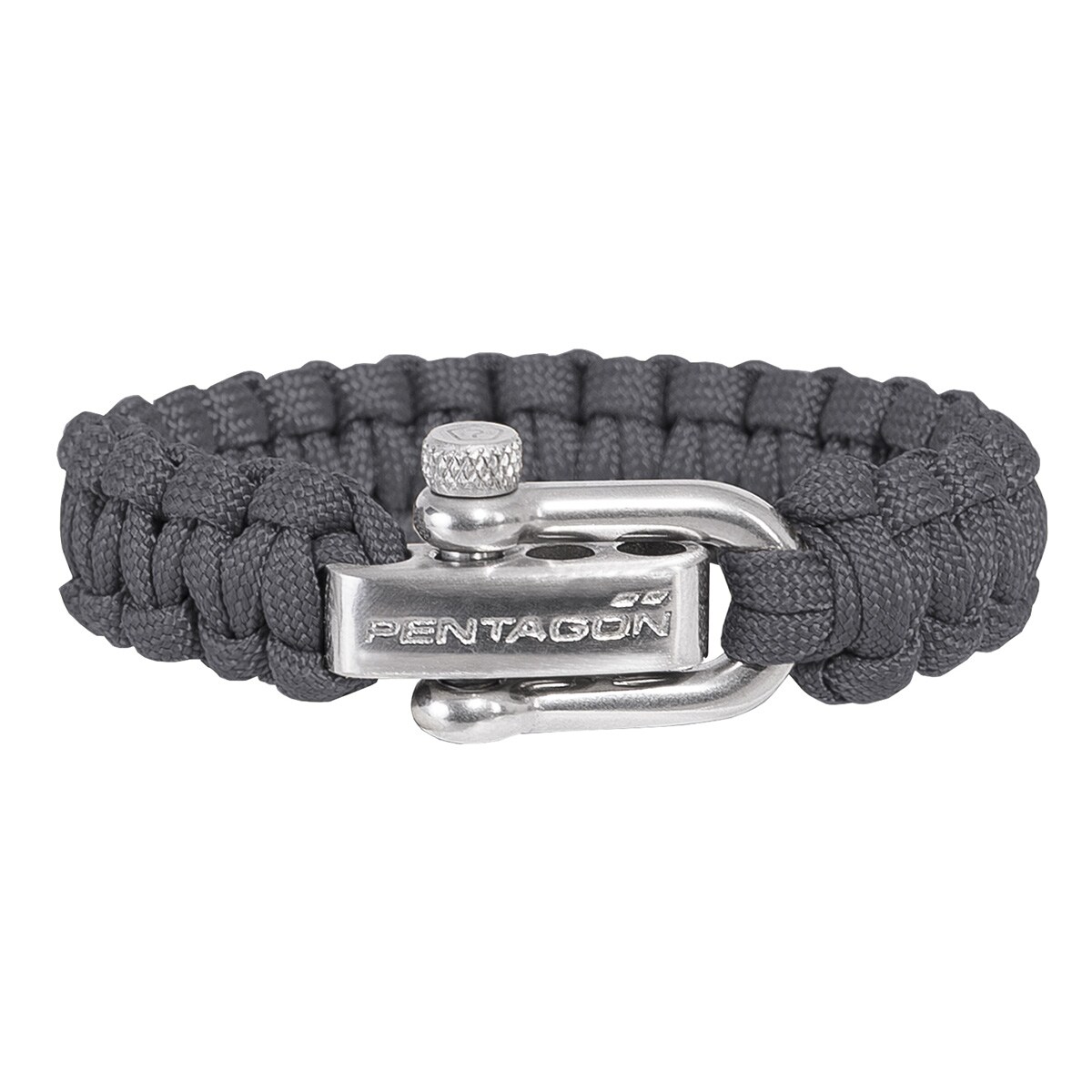 Браслет Paracord Pentagon 2.0 такелажна скоба - Wolf Grey