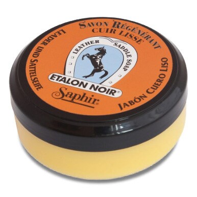 Mydło regenerujące do skór Saphir BDC Etalon Noir Soap 100 ml