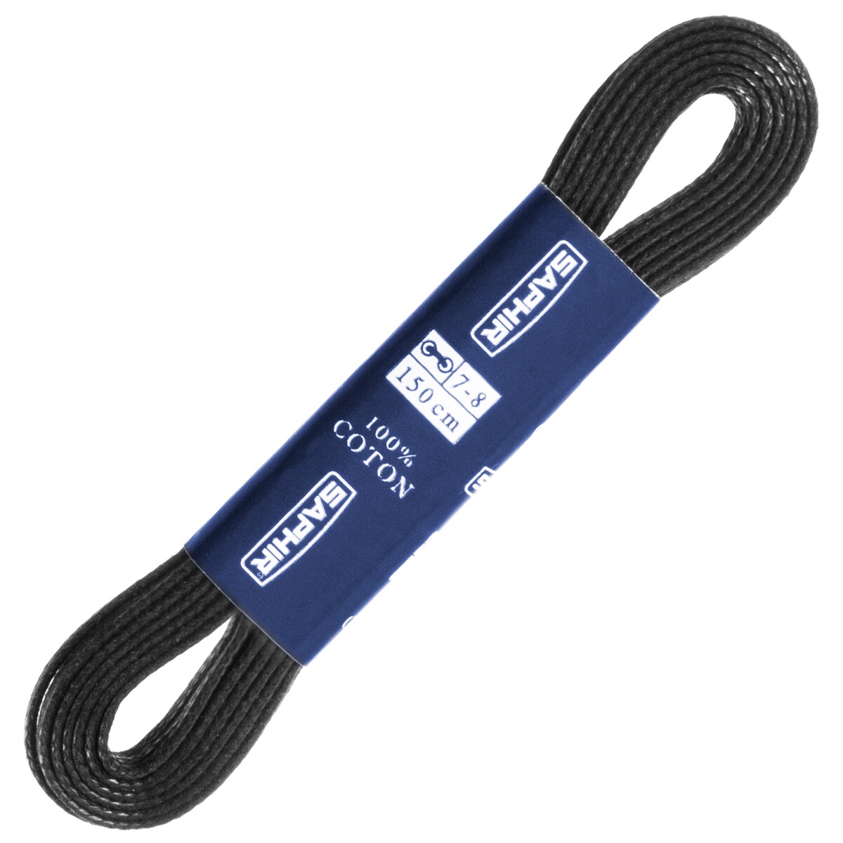 Sznurowadła Saphir BDC płaskie woskowane 150 cm - czarne