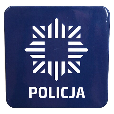 Підставка під чашку "Policja" - Темно-синя