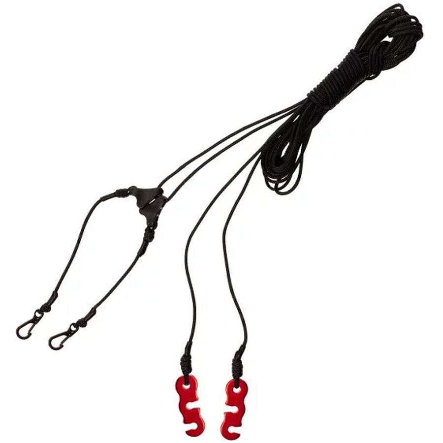 Zawieszenie płachty biwakowej Tigerwood Reflective Black Silk 7 m