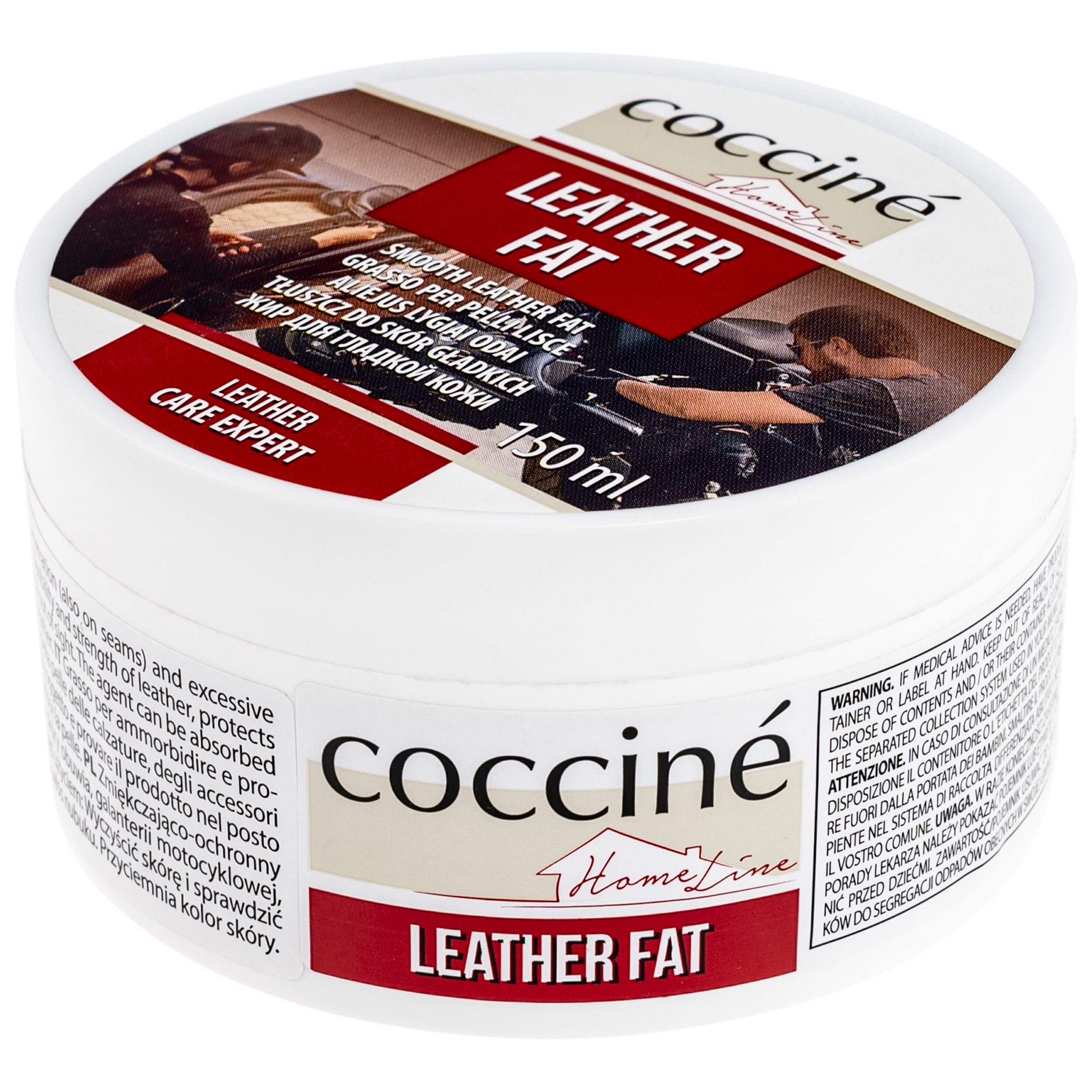 Tłuszcz ochronny Coccine Home Line Leather Fat 150 ml - Bezbarwny