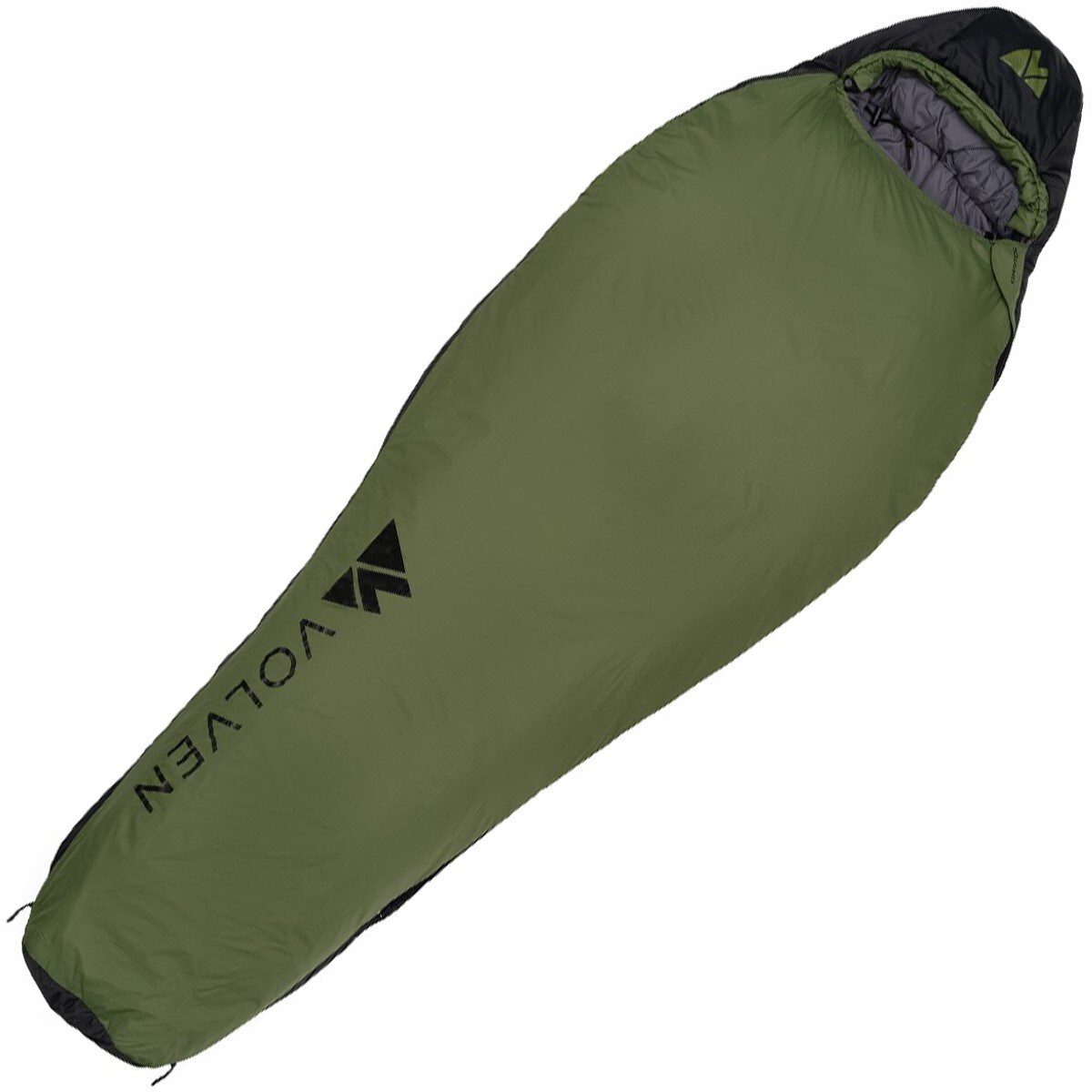 Śpiwór Volven Expedition Oliwkowy - lewy