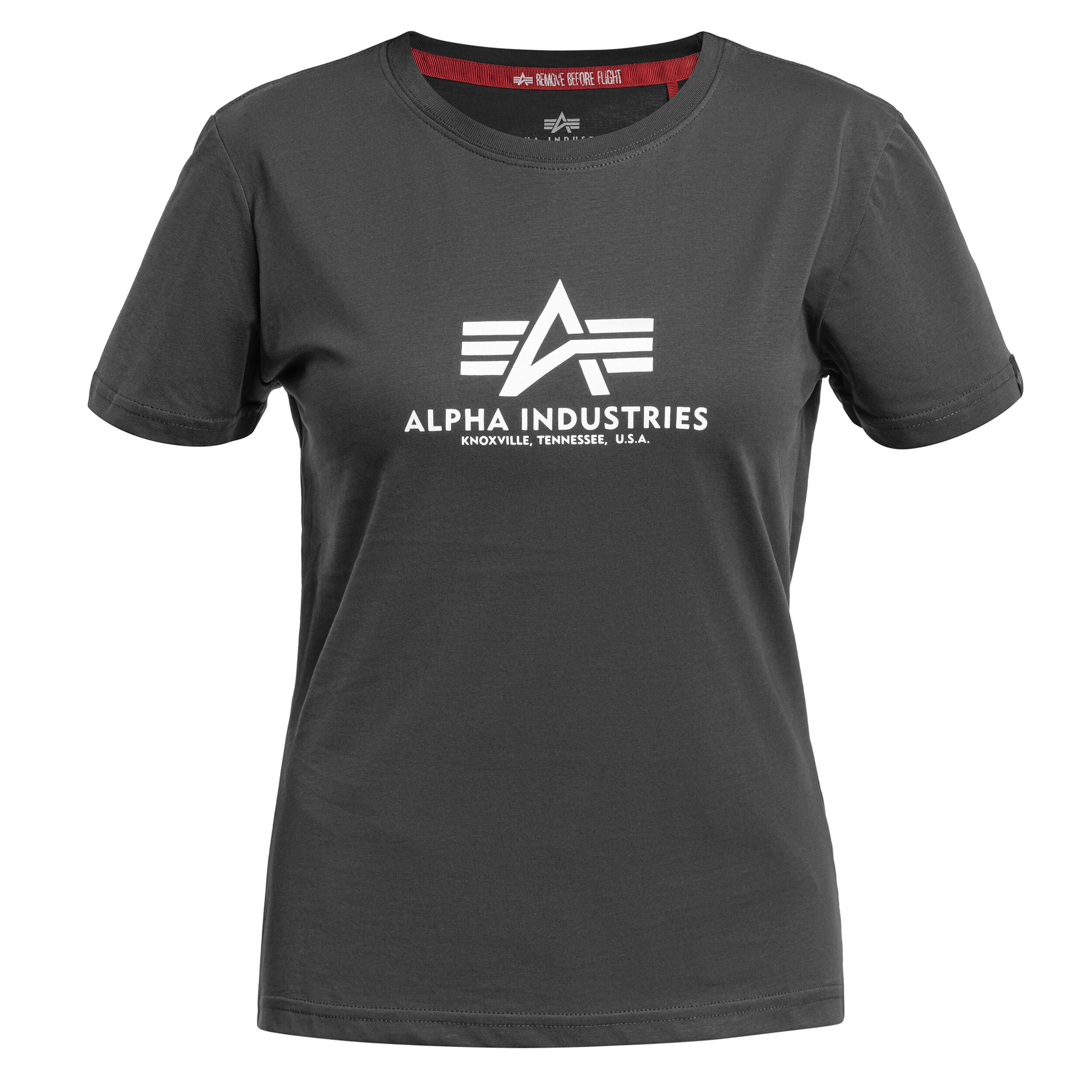 Футболка T-Shirt жіноча Alpha Industries New Basic - Vintage Grey