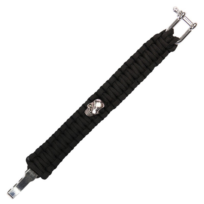 Браслет Paracord 101 Inc. Skull Pirate - Black
