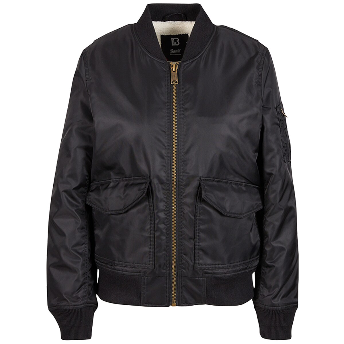 Kurtka Damska Brandit Bomber Sherpa - Black