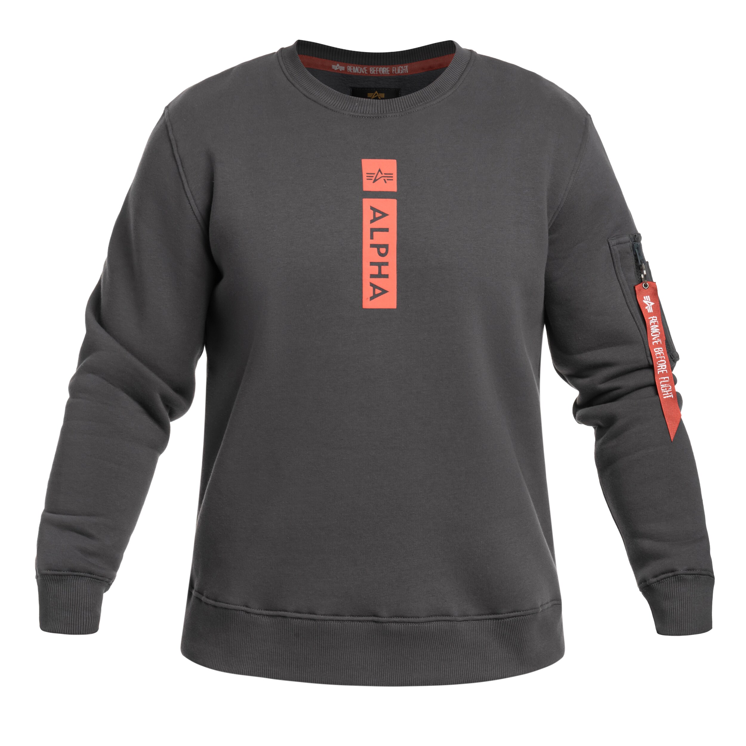 Кофта Alpha Industries Reflective Print Sweater - Vintage Grey