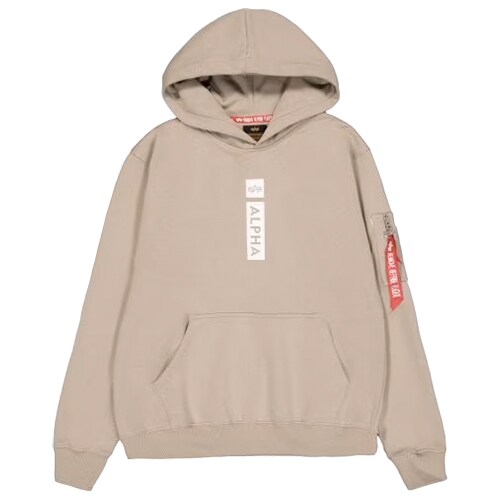 Кофта Alpha Industries Alpha Puff Print Hoodie - Vintage Sand