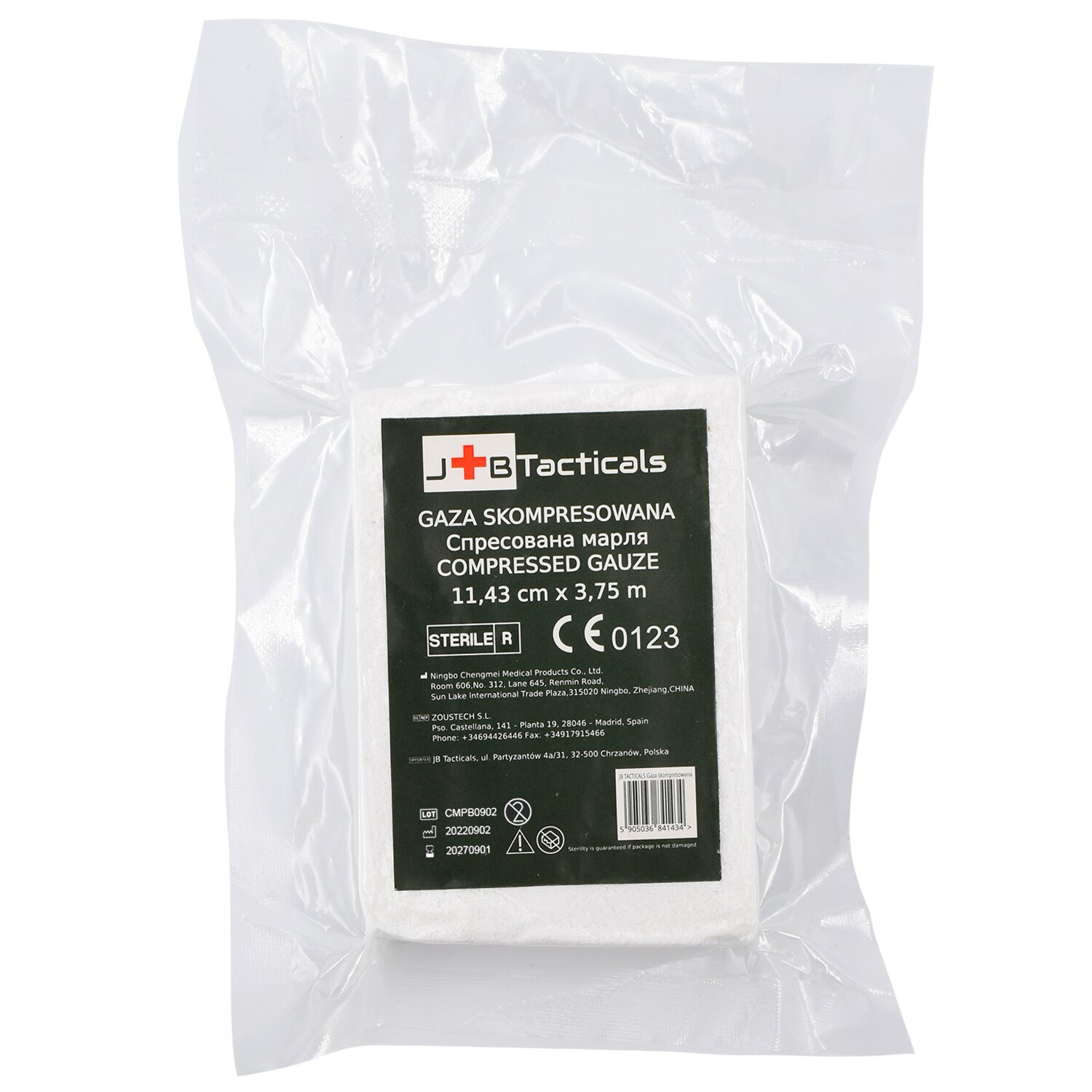 Gaza skompresowana JB Tacticals Z-Fold 11,43 x 375 cm