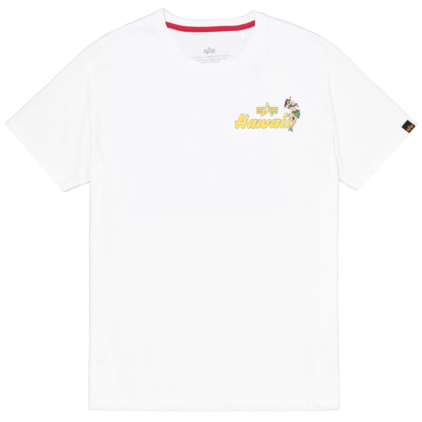 Футболка T-Shirt Alpha Industries Pearl Harbor Back Print - White