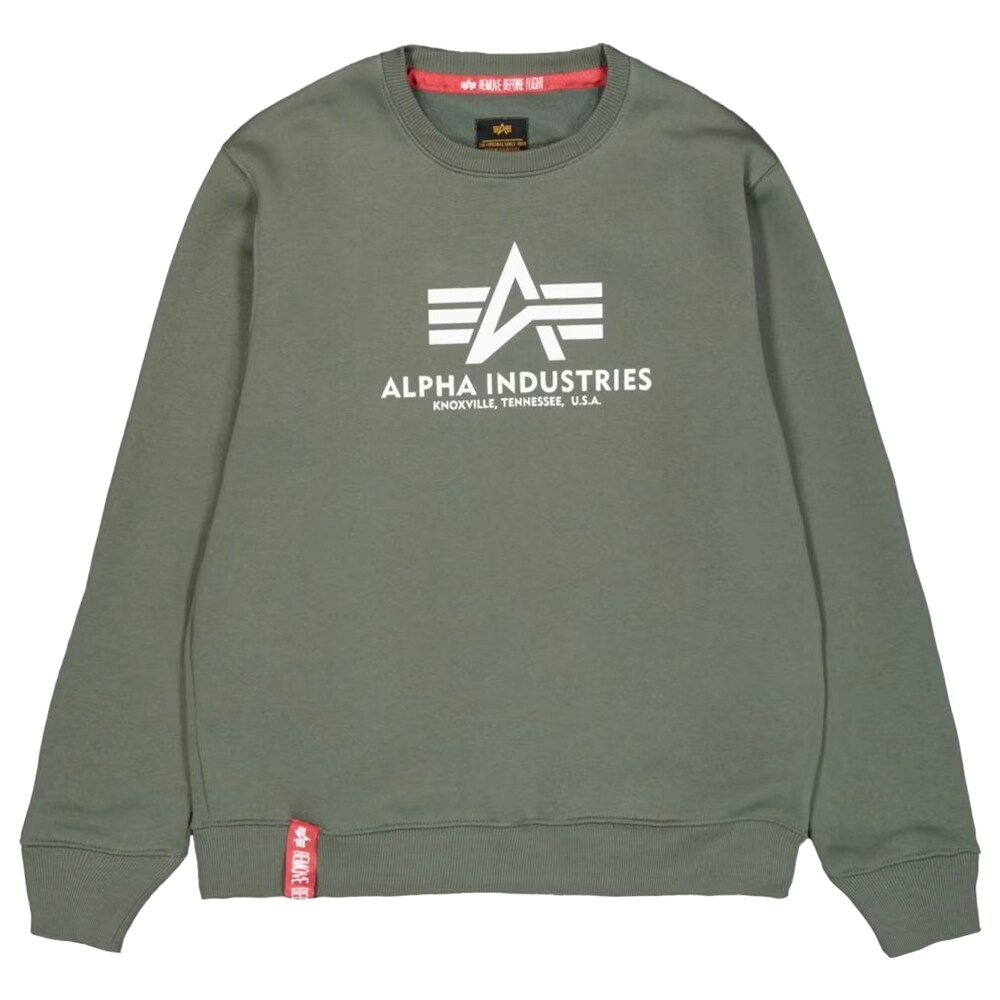 Кофта Alpha Industries Basic Sweater - Dark Olive