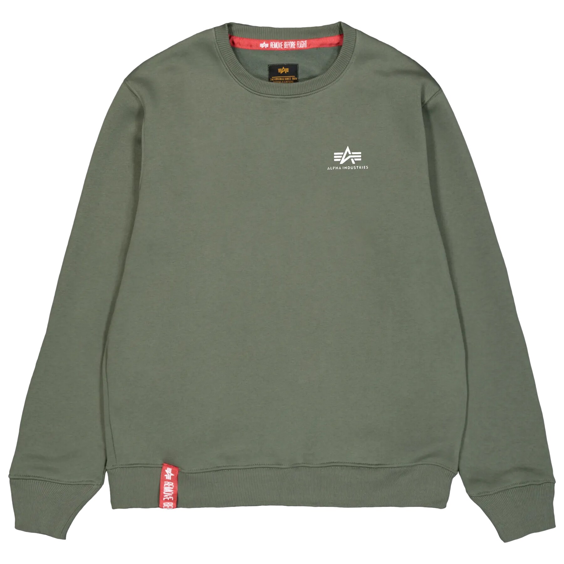 Кофта Alpha Industries Basic Sweater Small Logo - Dark Olive