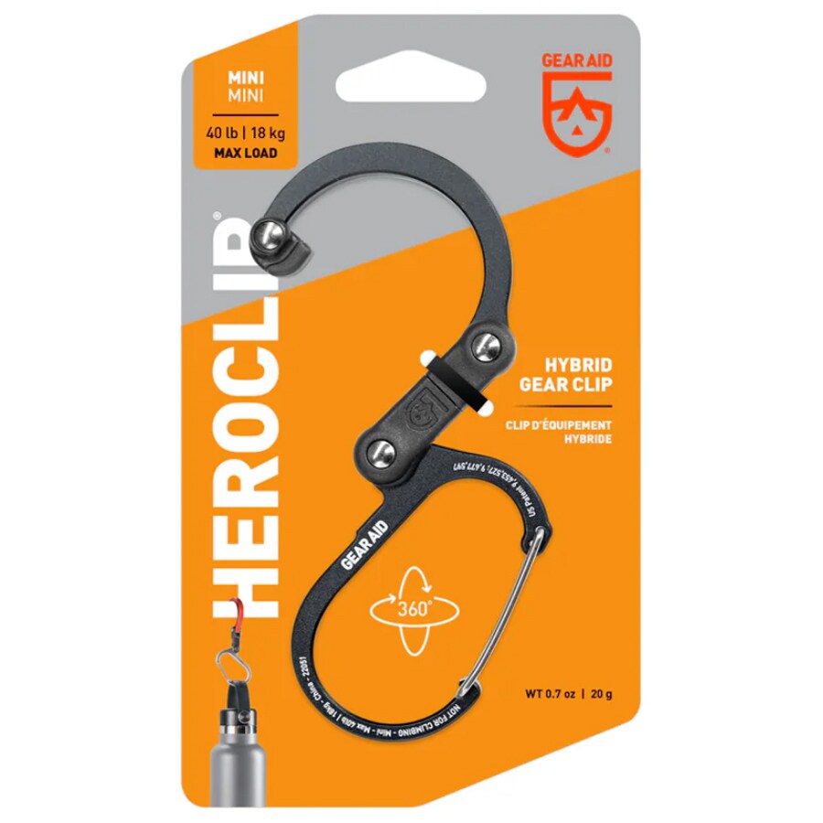 Karabińczyk Gear Aid Heroclip Mini - Stealth Black