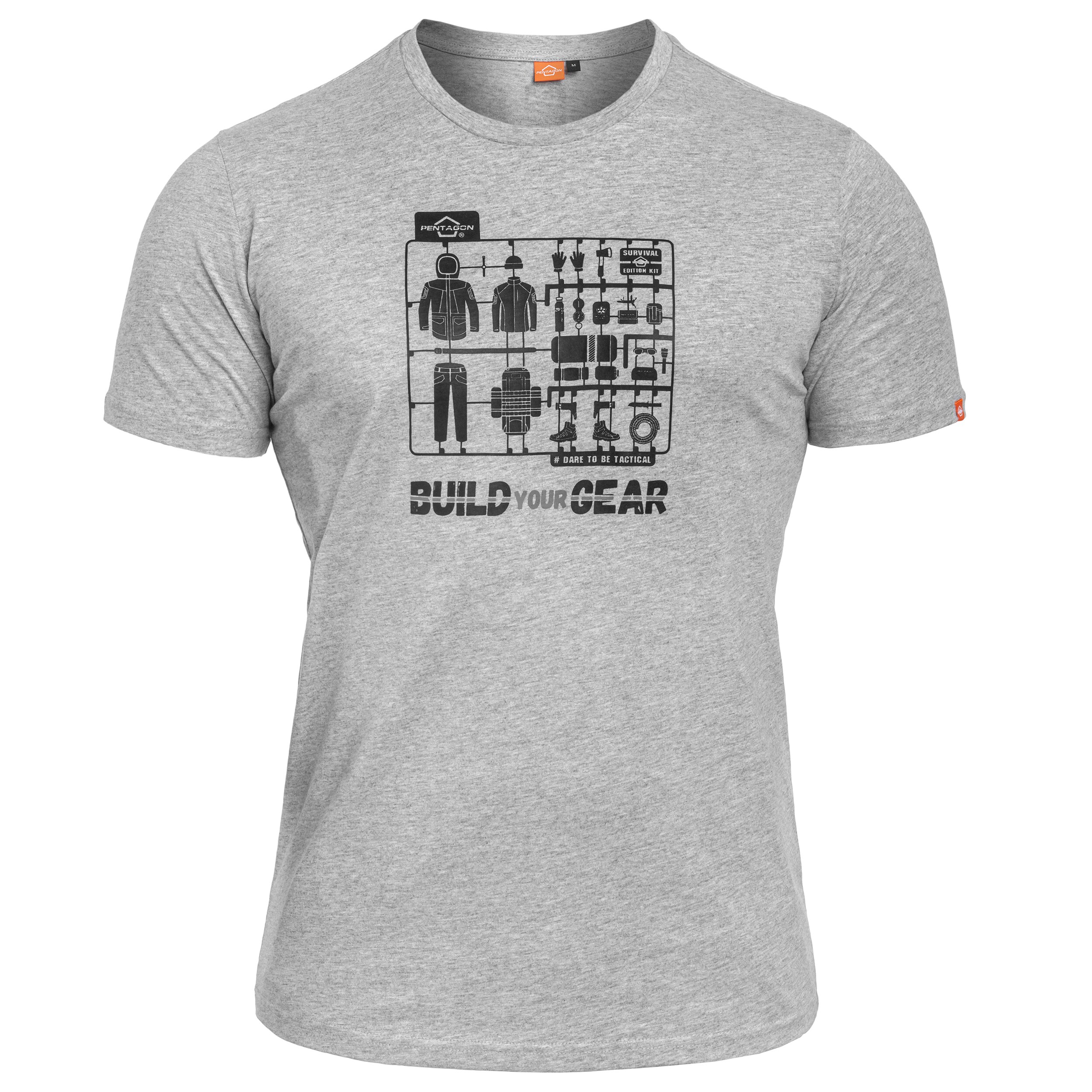 Футболка Pentagon Ageron "Build Your Gear" - сіра