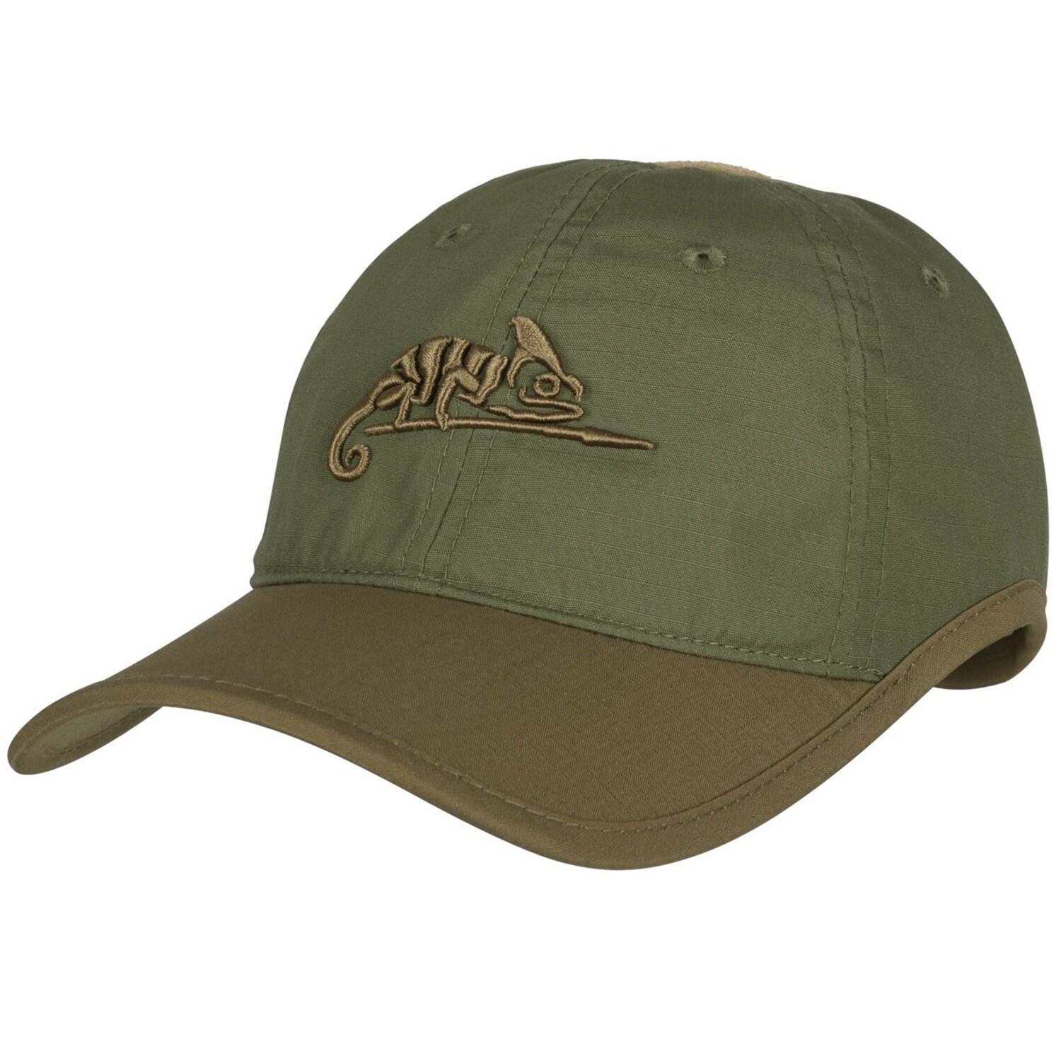 Бейсболка Helikon Logo Cap PolyCotton Rip-Stop -  Olive Green/Adaptive Green