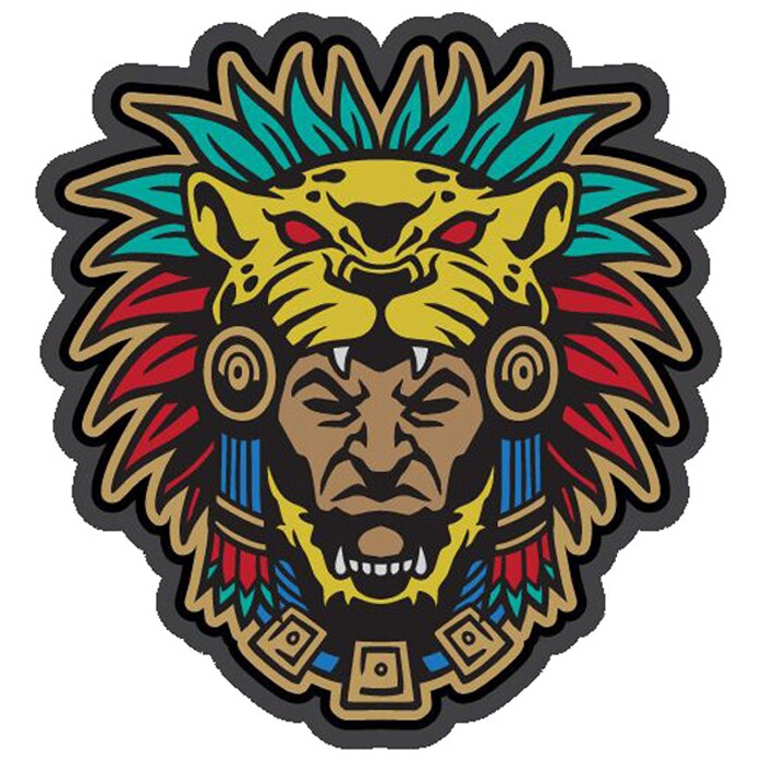 Повнокольорова нашивка Mil Spec Monkey Aztec Warrior Head