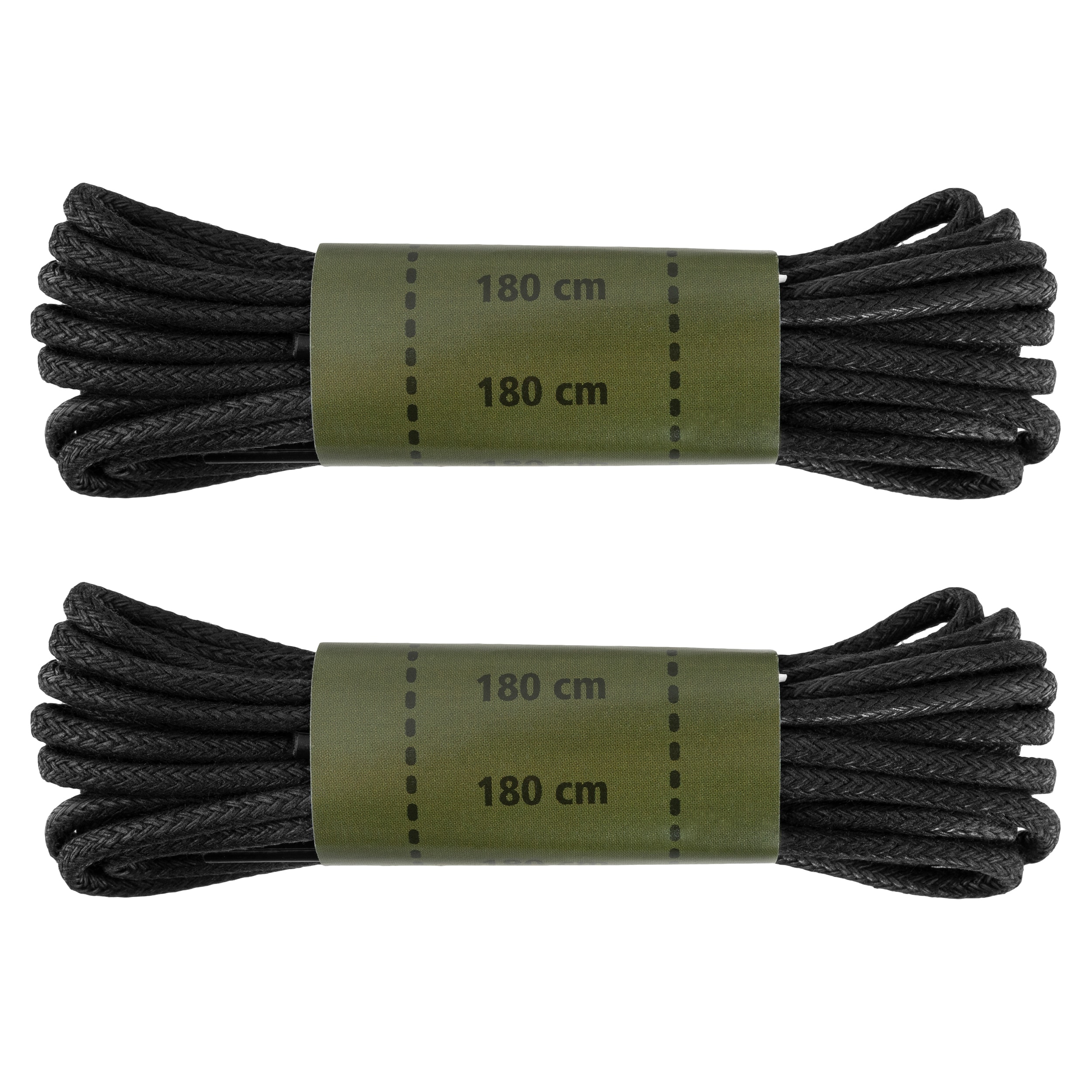 Sznurowadła Mil-Tec woskowane 180 cm Black - 2 pary