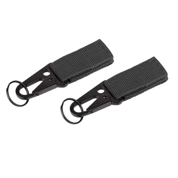 Trok MOLLE z metalową klamrą i kółkiem 101 Inc. czarny - 2 szt.