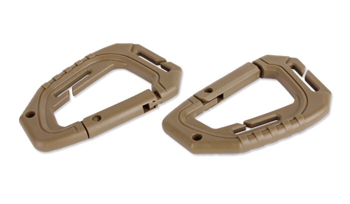 Karabińczyk Mil-Tec Tactical Molle 2 szt. Coyote - 15922505