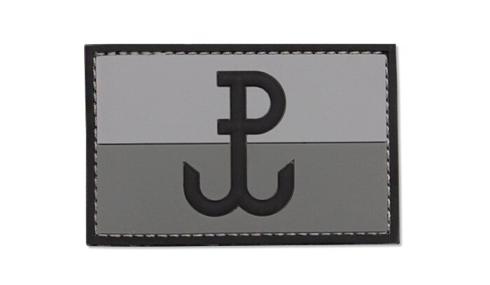 Нашивка 101 Inc. 3D Польська котвиця - Сіра