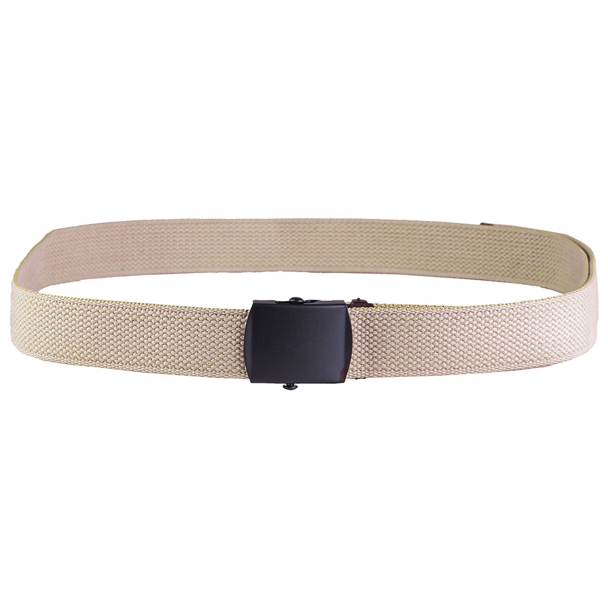 Ремінь Mil-Tec Cotton Black Buckle - Khaki
