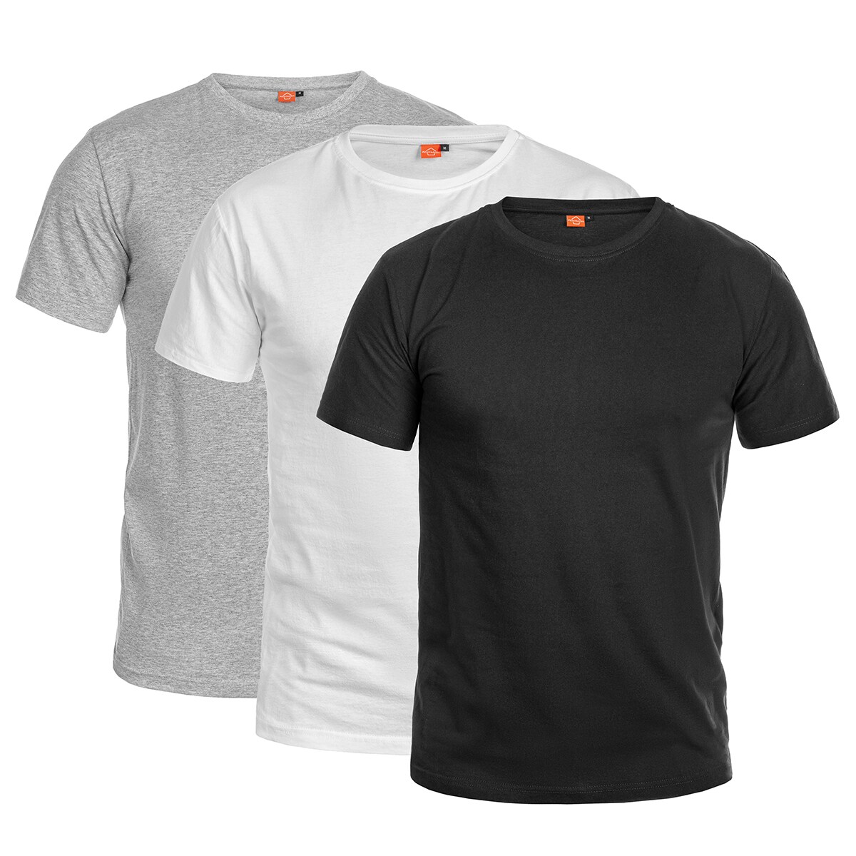 Футболки меланжеві Pentagon Orpheus чорні білі сірі - 3 шт.