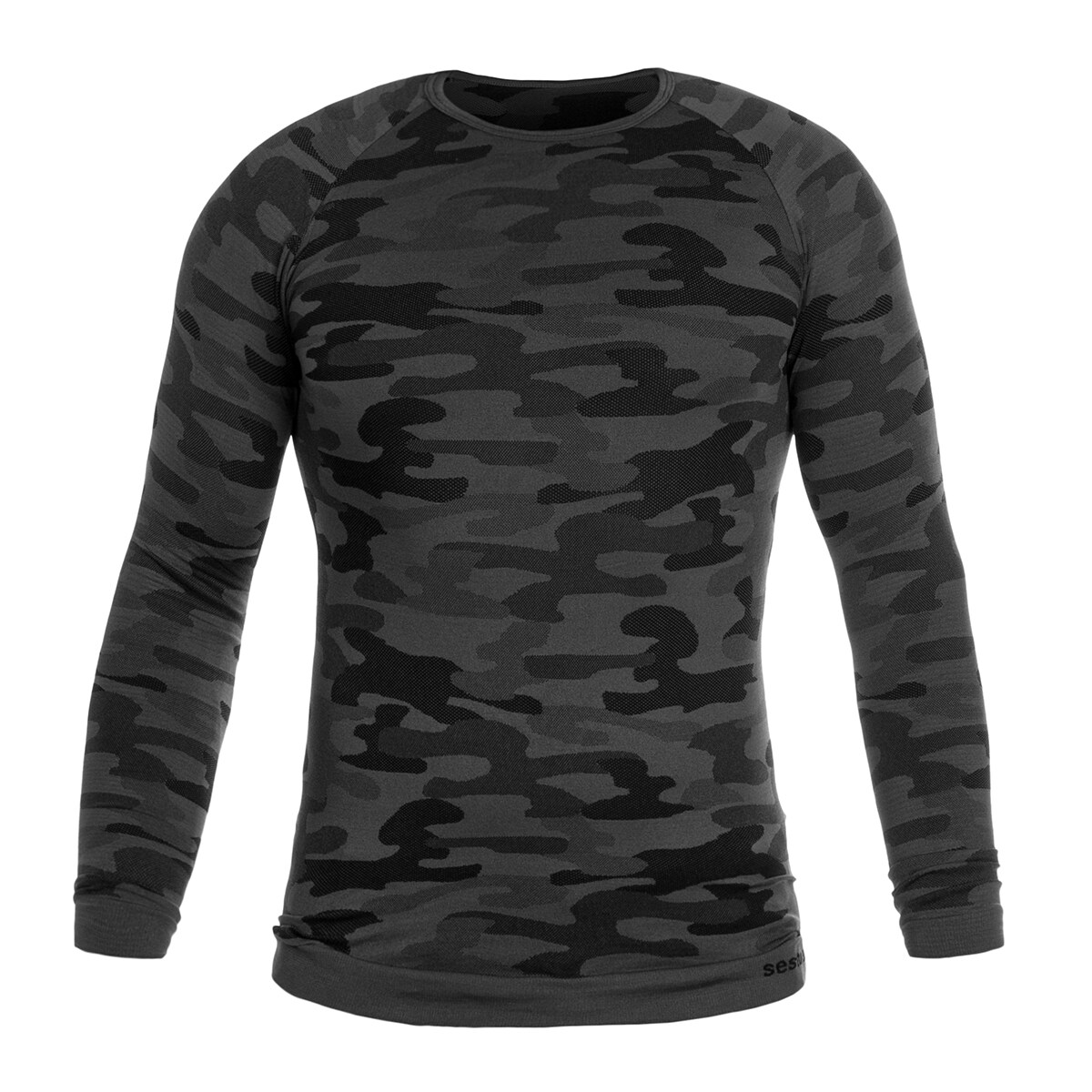 Термоактивна футболка з довгим рукавом Sesto Senso Thermo Active - Dark Camo