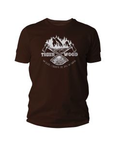 Koszulka T-Shirt TigerWood Two Axes - brązowa