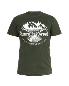 Koszulka T-Shirt TigerWood Two Axes - zielona