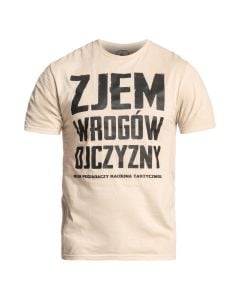 Koszulka T-shirt Kałdun Zjem Wrogów Ojczyzny - Piaskowa/Czarna