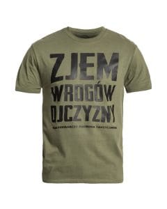 Koszulka T-shirt Kałdun Zjem Wrogów Ojczyzny - Zielona/Czarna