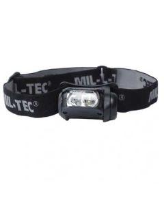 Latarka czołowa Mil-Tec LED 4 Color Black - 65 lumenów