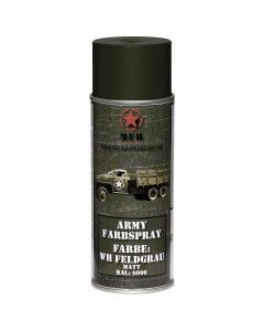 Farba wojskowa w sprayu MFH 400 ml - WH Field Grey (RAL6006)