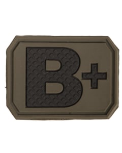 Emblemat Mil-Tec z grupą krwi B+ olive