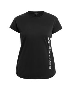 Koszulka T-shirt damska Pentagon Vertical - Black
