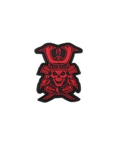 Naszywka 101 Inc. 3D Samurai Skull – red