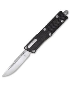 Nóż sprężynowy CobraTec D2 Small Sidewinder OTF Black