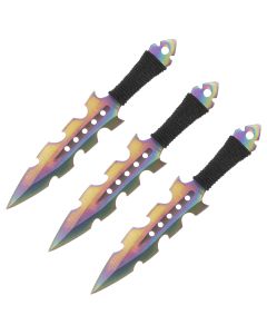 Nóż rzutka Master Cutlery Rainbow - 3 szt.