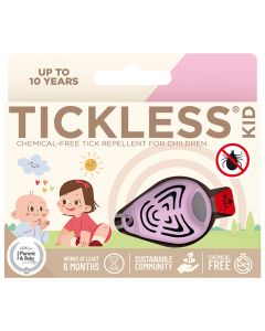 Ultradźwiękowa ochrona przed kleszczami TickLess Kid - dla dzieci - Pink